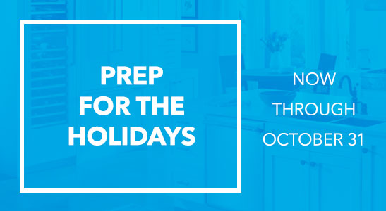 prep for holidays. appliance deals, packages, year end event, Pacific Sales